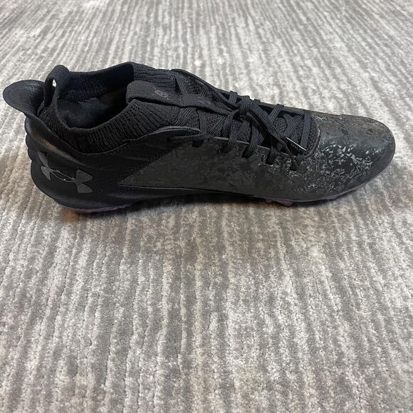 Under Armour Highlight MC Football Shoes Mens 11 Cleats Black Blue Iridescent - Picture 6 of 8